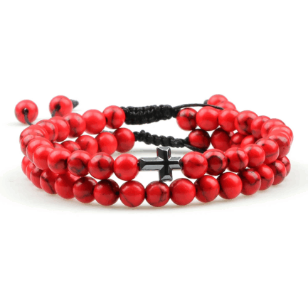 Predator Q1 Ivy – pánské náramky, křížek, sada 2 kusy