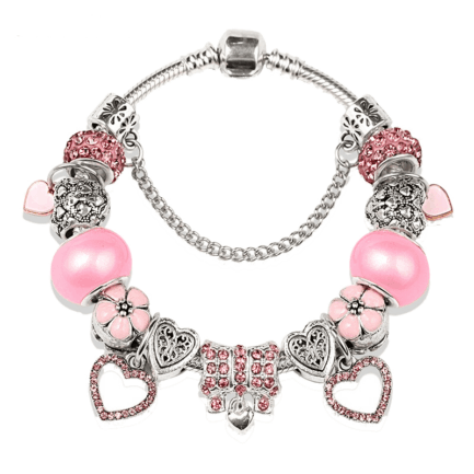 Silver Star Honeystone – dámské náramky, růžová