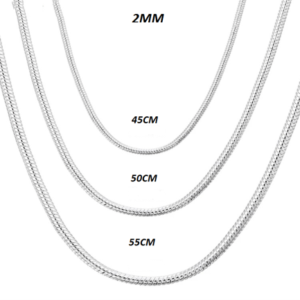 Silver Star Symphonie – dámské řetízky, stříbrná, SET 3 kusy, 2mm